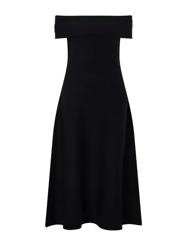 Camilla wool off-the-shoulder midi dress