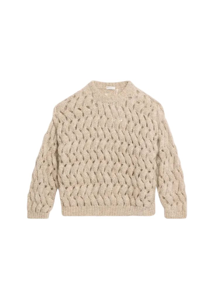 Winter Ocean Wave Mohair Sweater