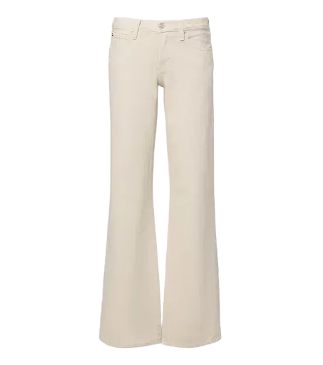 Gray wide-leg jeans