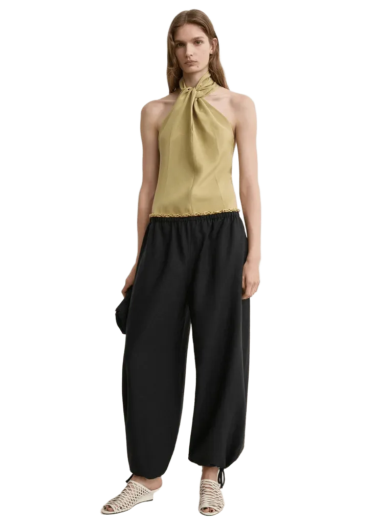 Twist halter top cumin