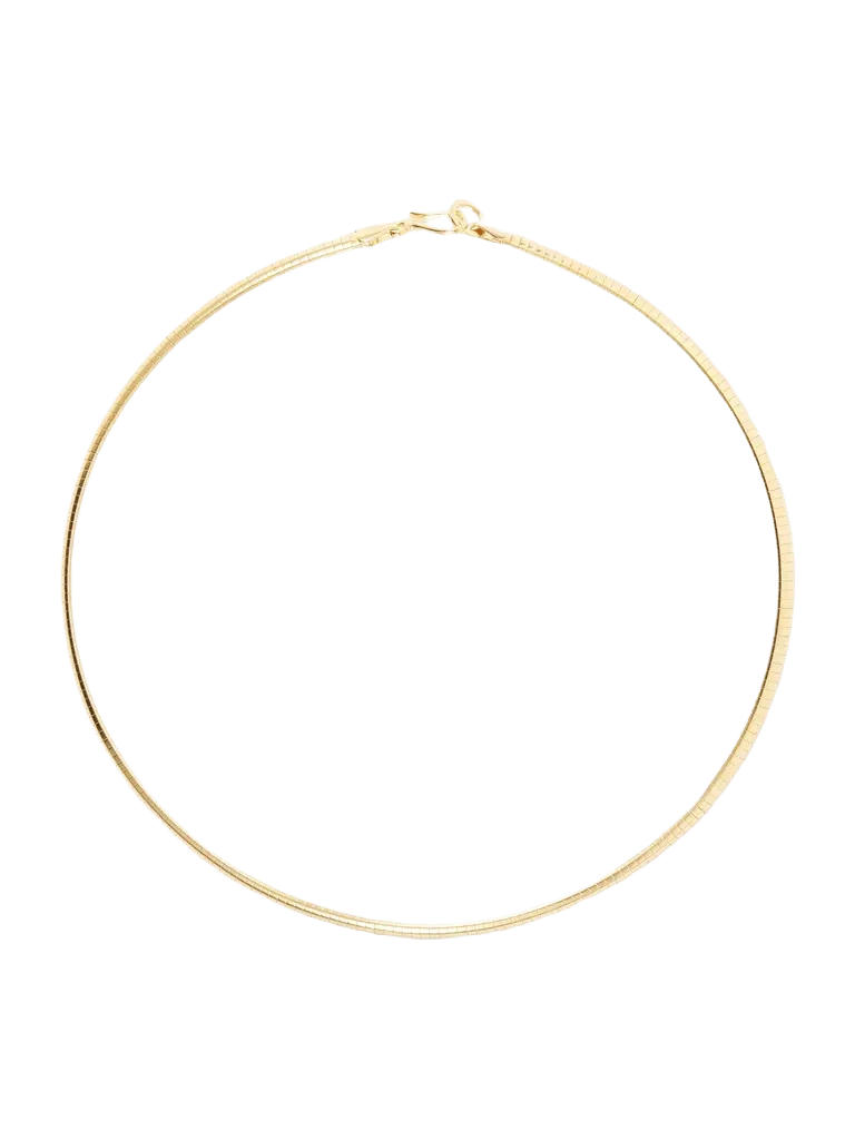 Petite 1930 gold-tone sterling silver choker