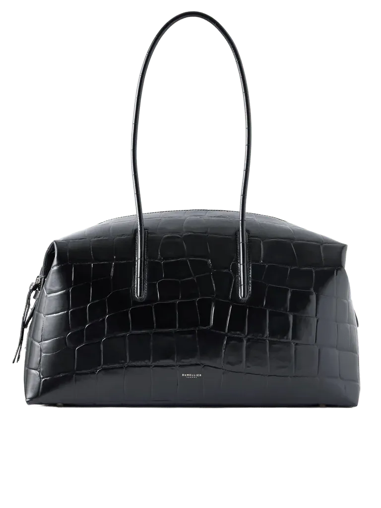 The Stockholm crocodile-effect leather shoulder bag