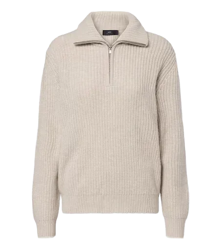 Saatchi cashmere zip-up sweater
