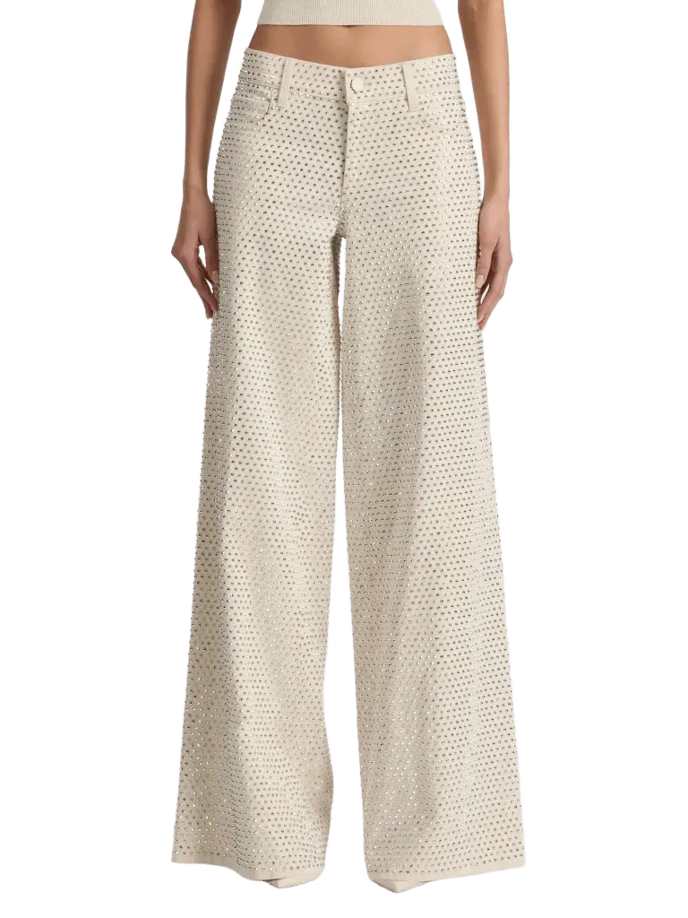 AMAZING EMBELLISHED JEAN - OFF WHITE