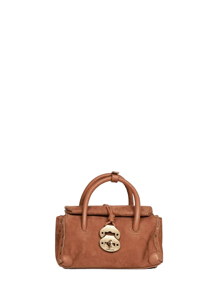 Zanellato Dotta Baby Top Handle Bag — Brown