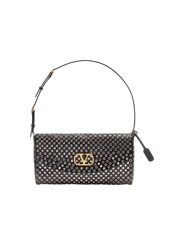 Devain Small Shoulder Bag with Eyelets