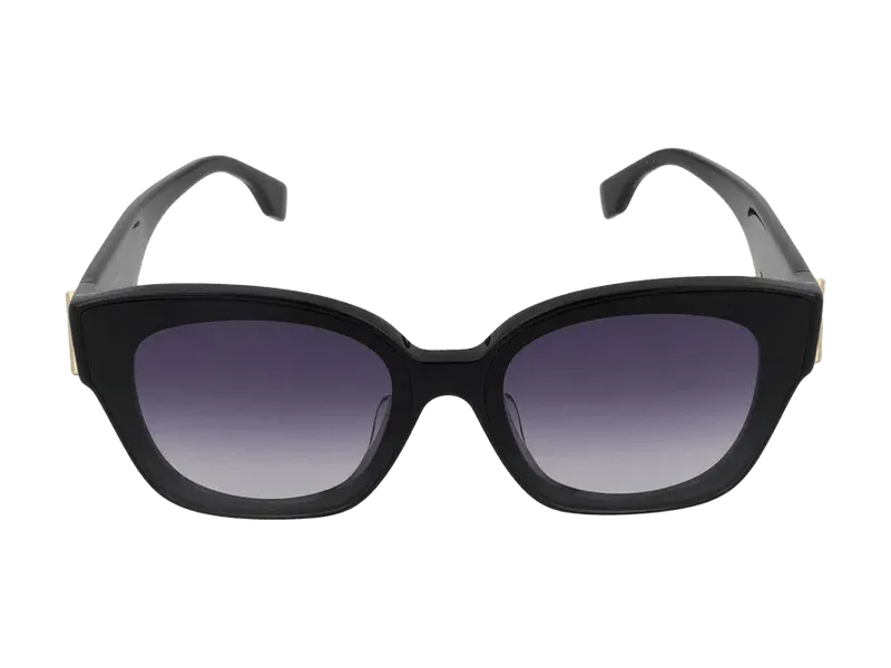 Maison Fendi FE40098F Gradient Lens Sunglasses — Black