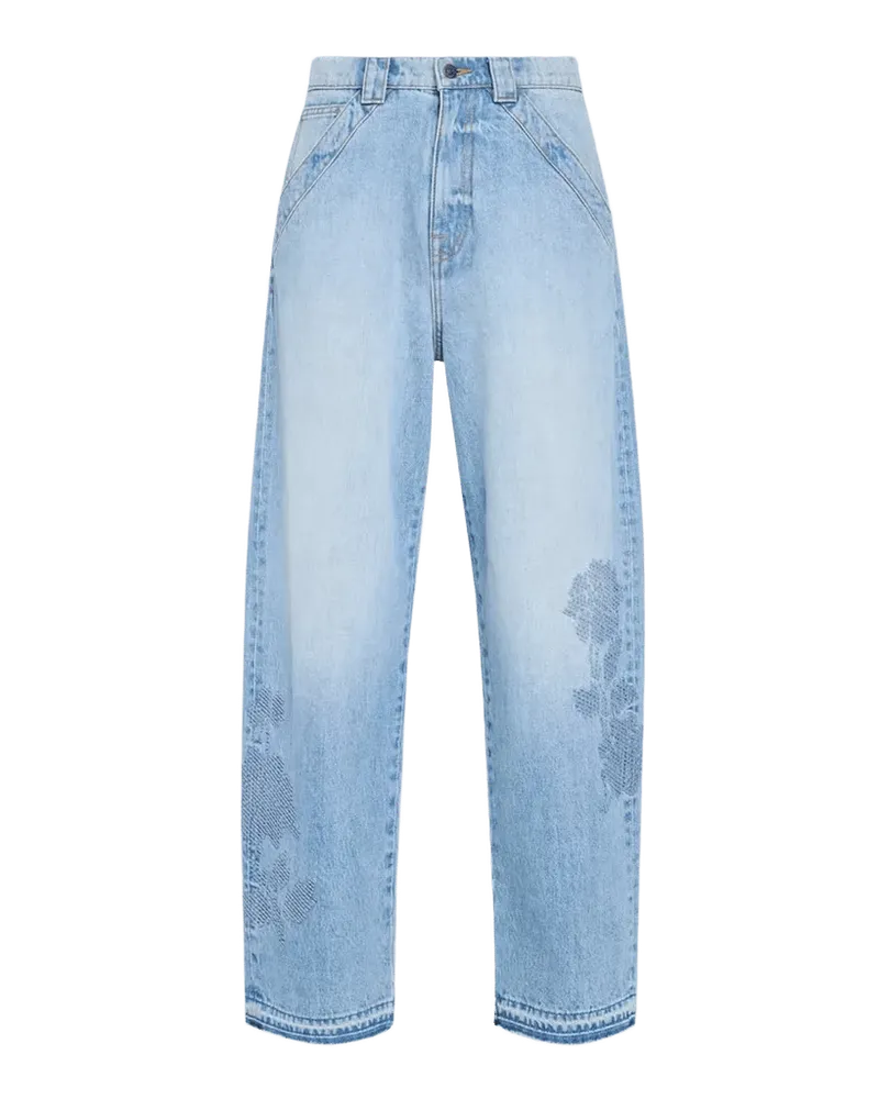 The Barrel Embroidered Denim Jeans