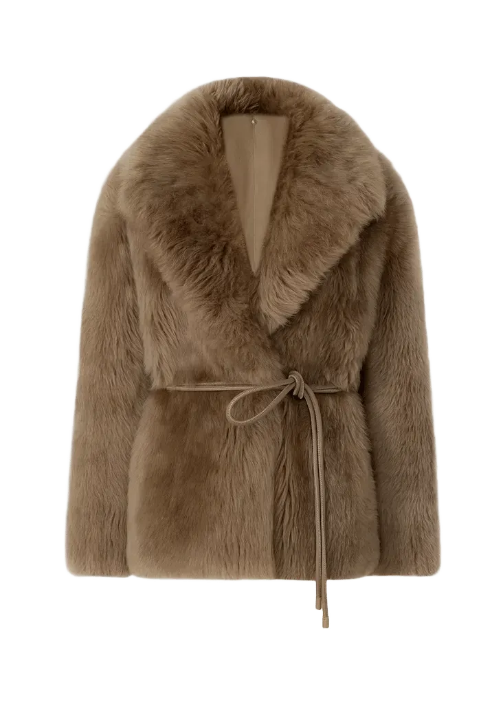 Ali Oversized Shearling Coat