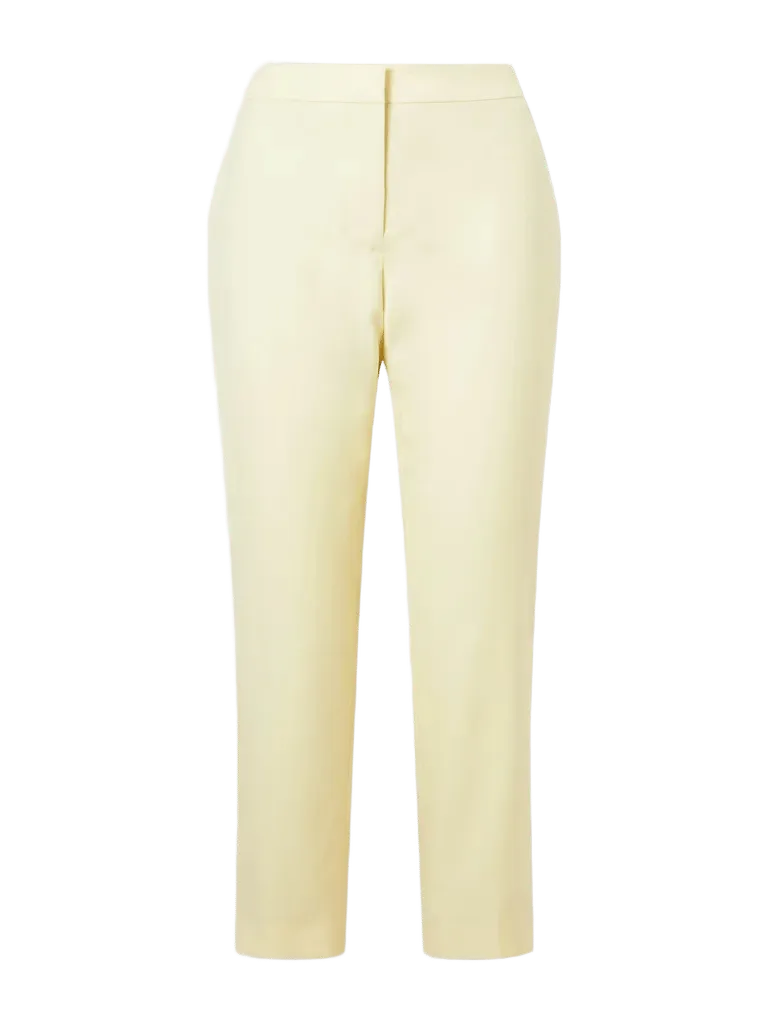 Wool straight-leg pants