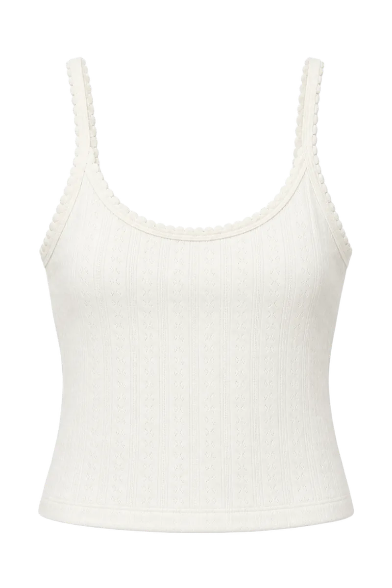 Organic Pointelle Tank