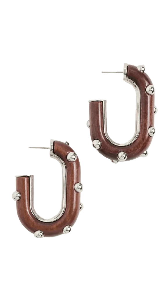 XL Wooden Link Hoops
