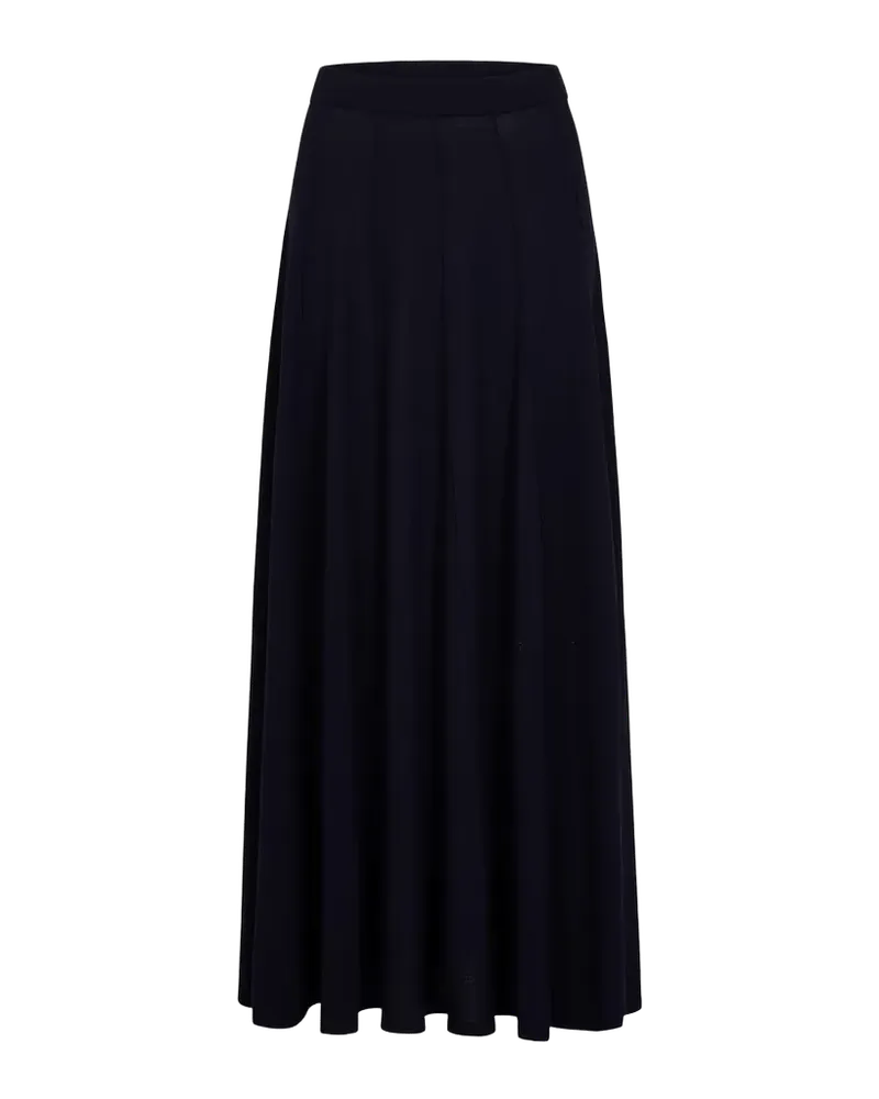 Merino Wool A-Line Maxi Skirt