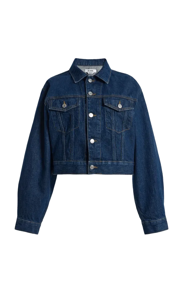 x Kaia Gerber A-Frame Denim Jacket