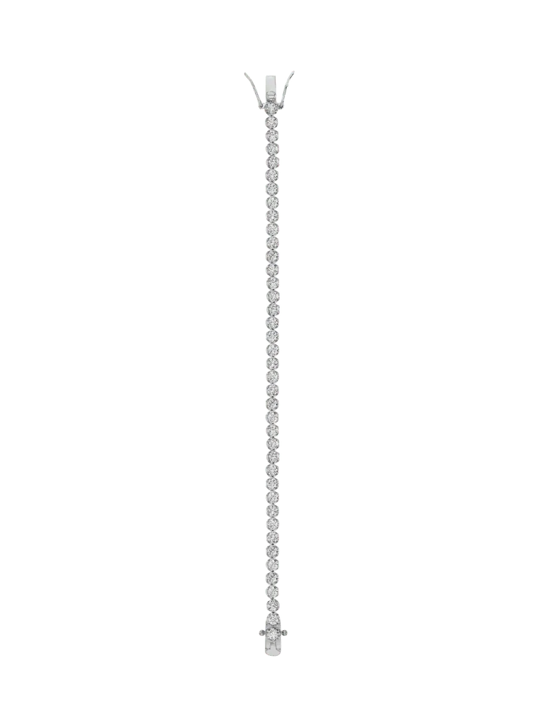 IRIS RIVIÈRE BRACELET IN MOISSANITE, STERLING SILVER