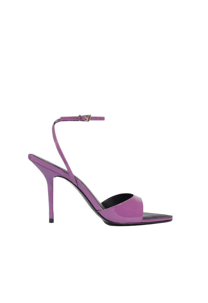 Elodie Buckle Patent Leather Sandal