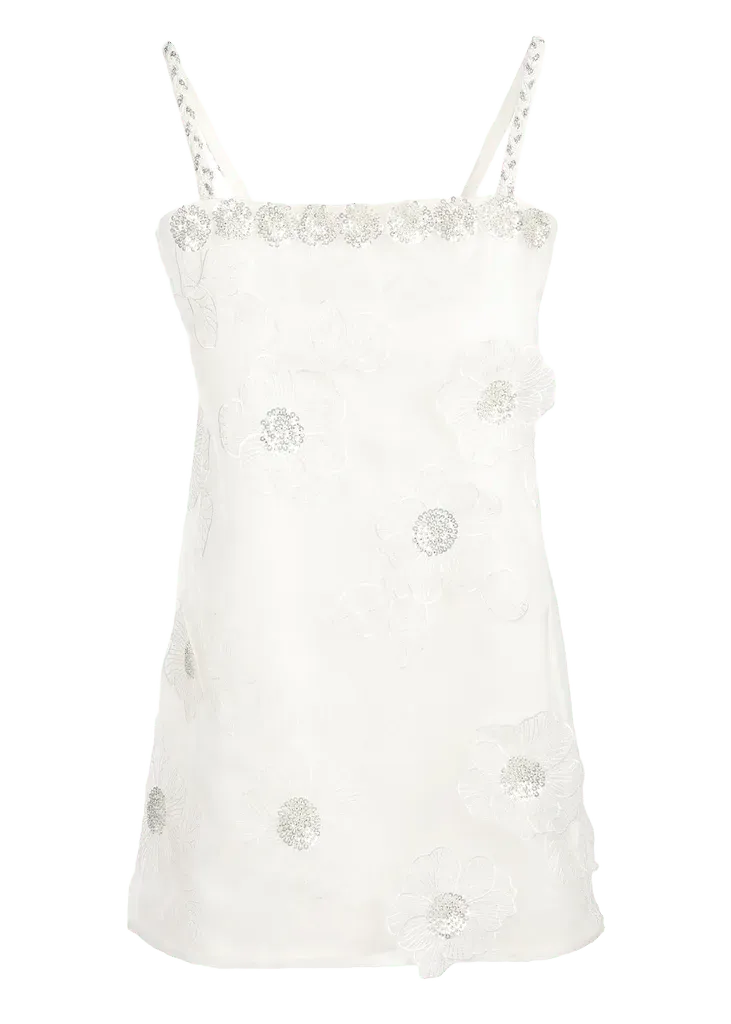 Gardenia Mini Dress in White