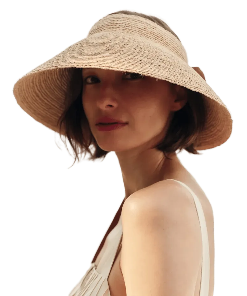 Shore Raffia Visor