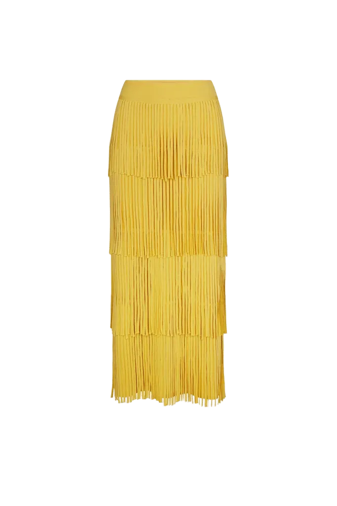 Za Za Knit Fringe Skirt