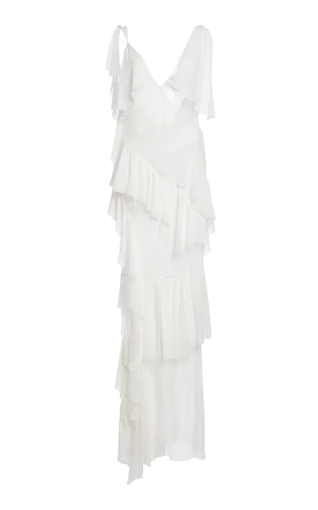 Unravelled Georgette Lace Silk Gown