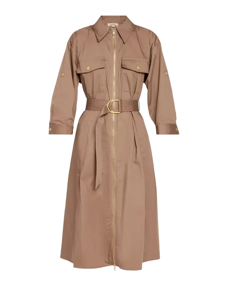 Callen Belted Midi Shirtdress