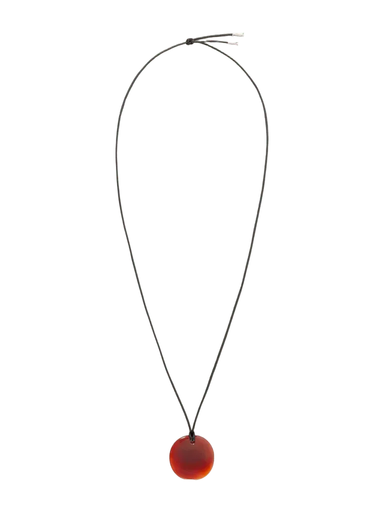 Full Moon medium carnelian necklace - red - One Size