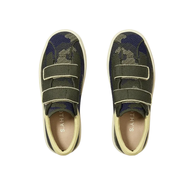 The Kids Strap Sneaker - Spruce Camo