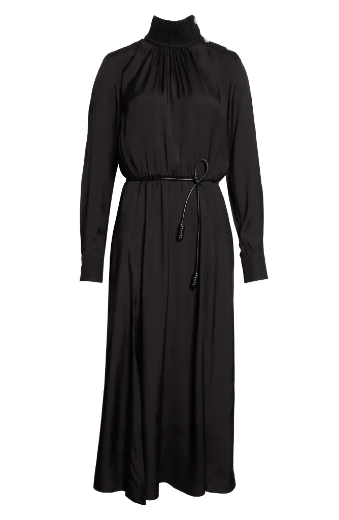Mock Neck Long Sleeve Dress