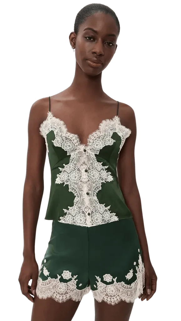 Julietta Cutaway Lace Slip Top