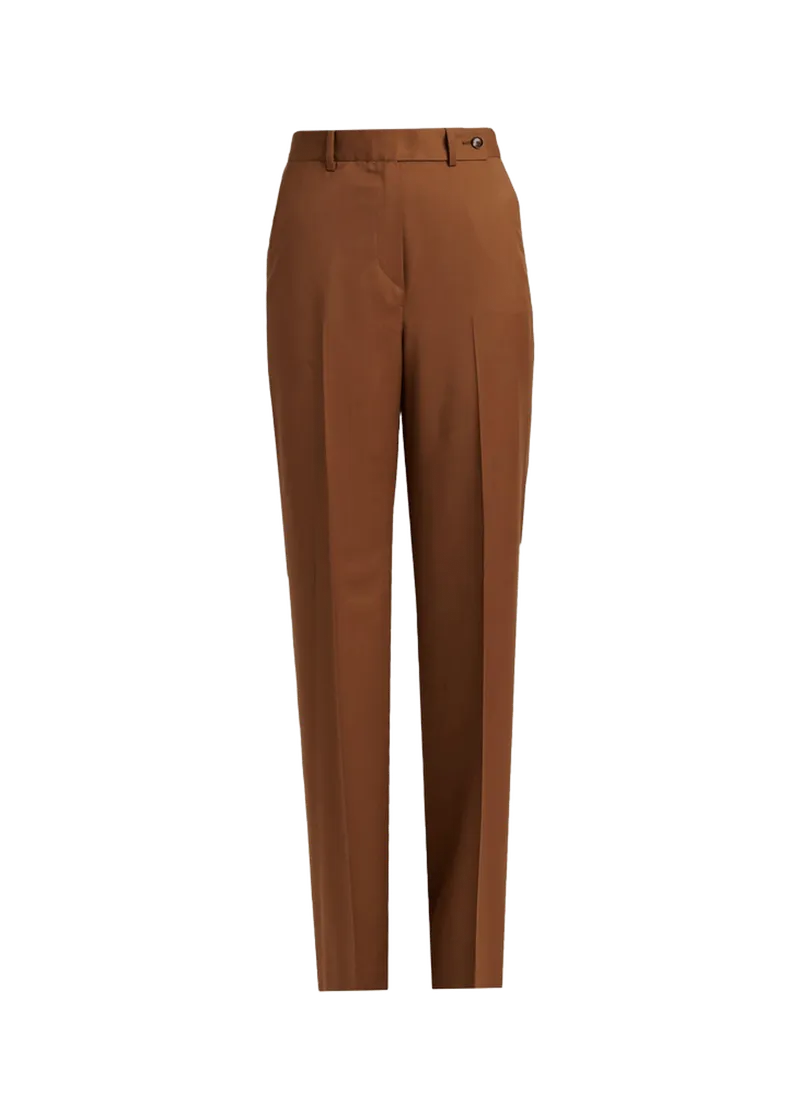 High-Rise Wool Wide-Leg Pants