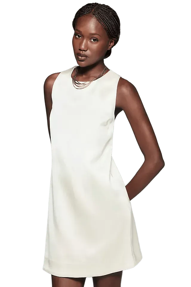 English Factory Satin Shift Dress