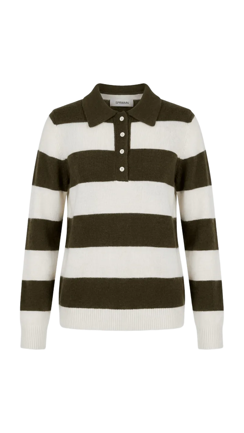 Cashmere Polo Sweater