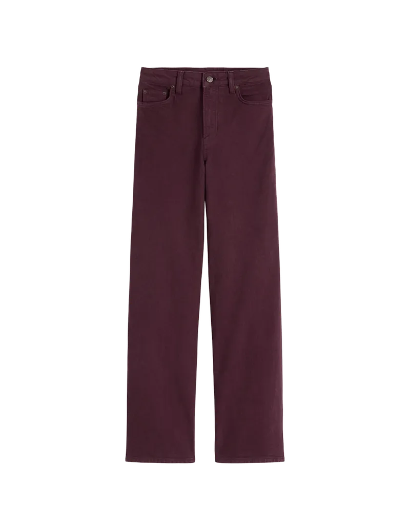 High Rise Column Leg Jeans
