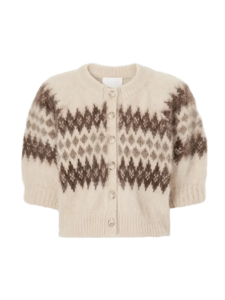 Molly brushed alpaca and wool-blend cardigan