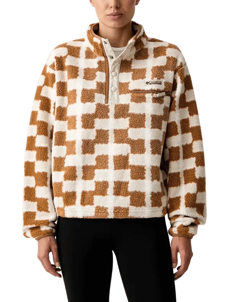 Helvetia checkerboard fleece sweater