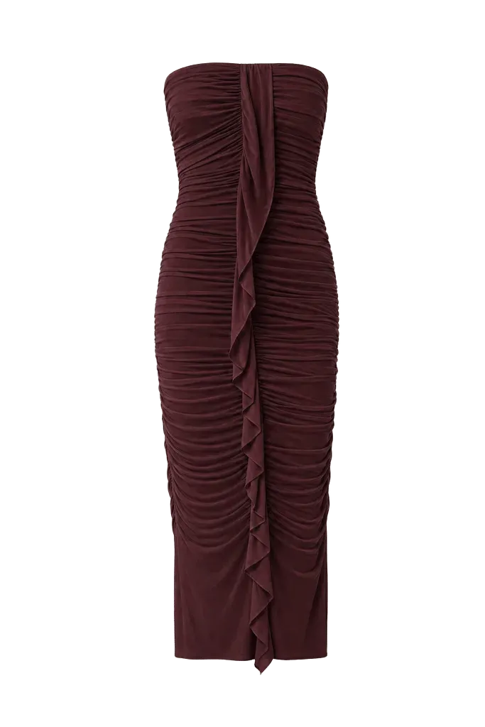 Vienna Jersey Dress Damson