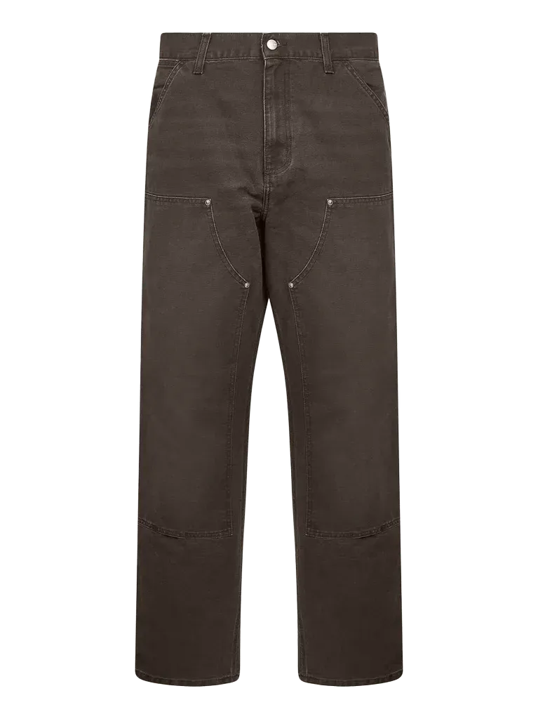 Carhartt Wip Double-Knee Canvas Jeans — Brown
