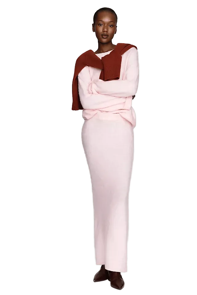 Mare Mare Wool Blend Sweater Maxi Skirt