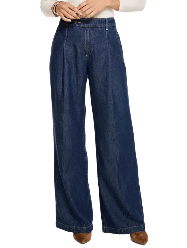 Relaxed Wide Leg Jeans - Refined Rinse