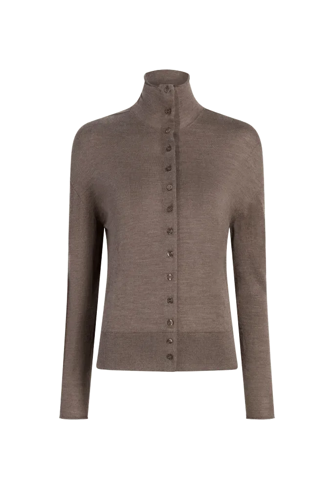 Leona Cardigan in Silk Wool