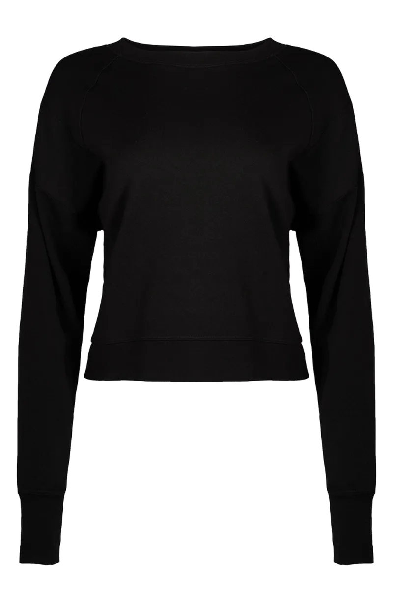 After Class Cotton Blend Crop Sweatshirt