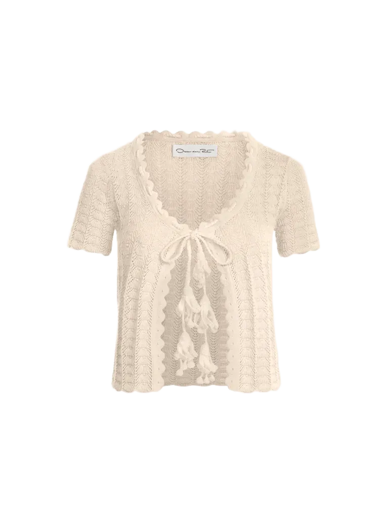 Pointelle Weave Cardigan