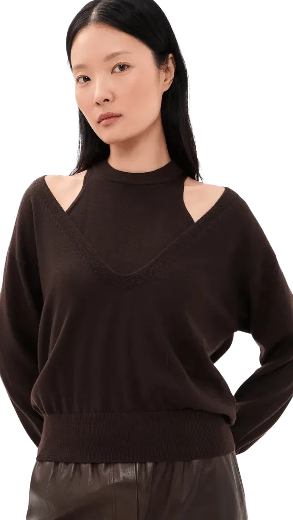 Tank and V Neck Pullover Wool Knit Twin Set