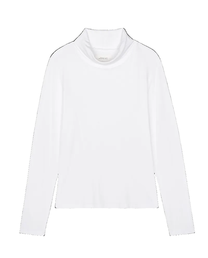 The Turtleneck. Solid -- True White