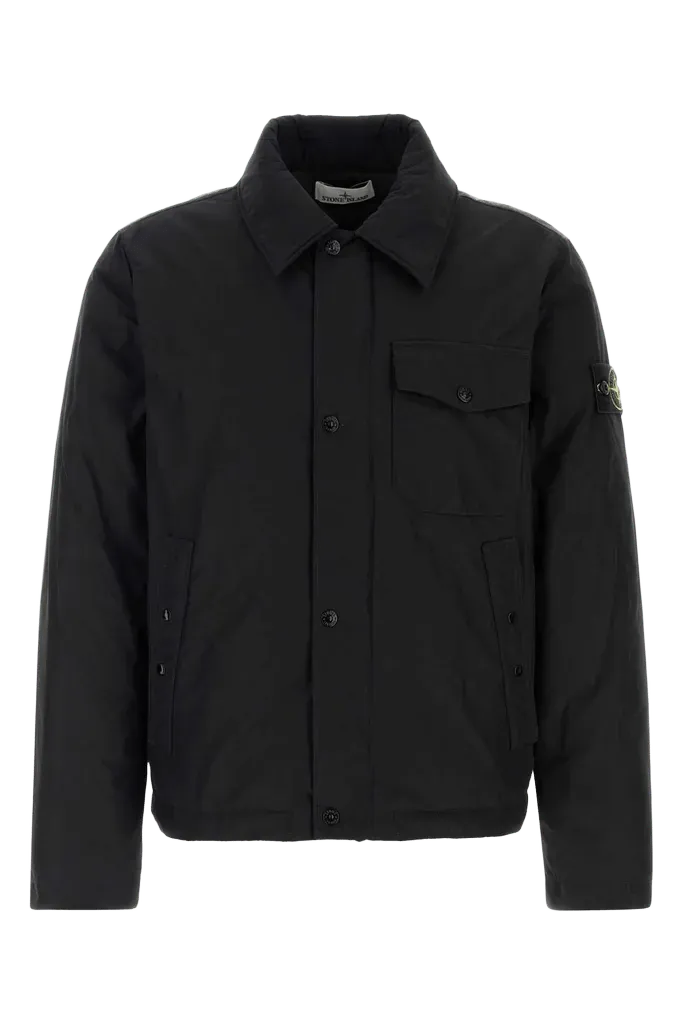 Stone Island Down-Filled Down Jacket — Black
