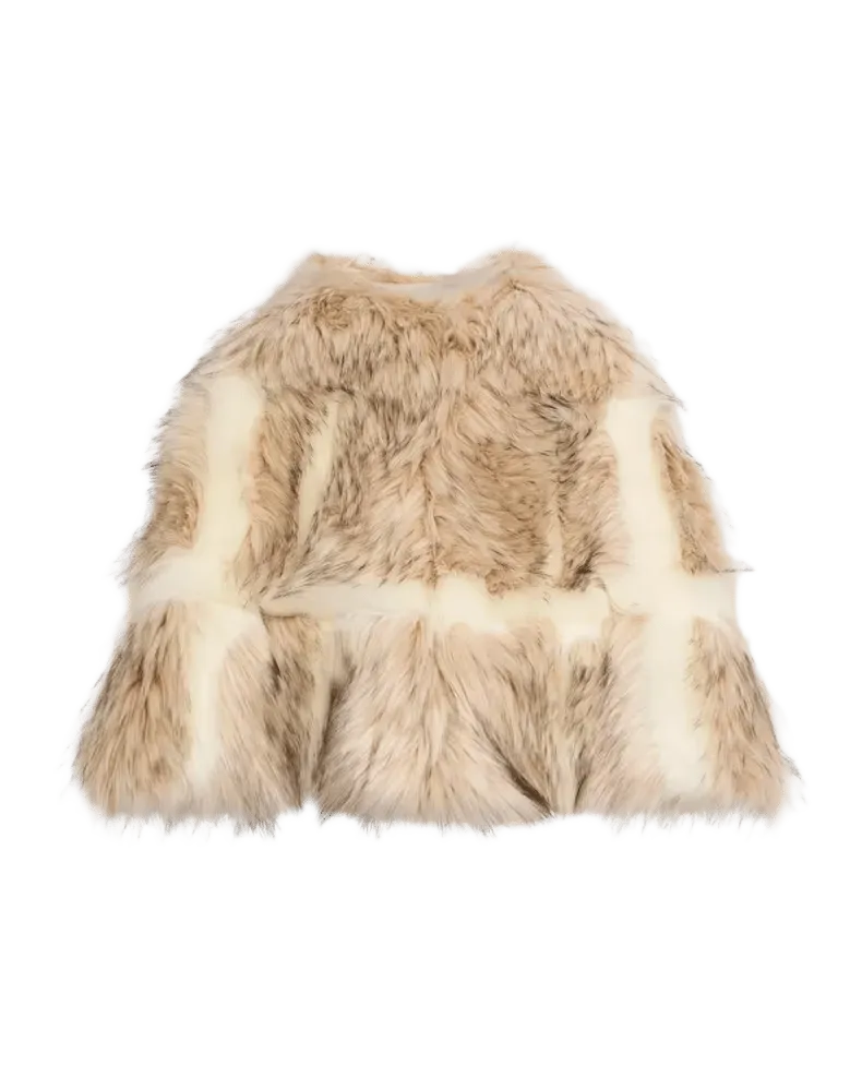 Page Faux Fur Cropped Cape