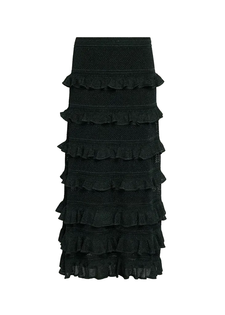 Valiant Frill Midi Skirt