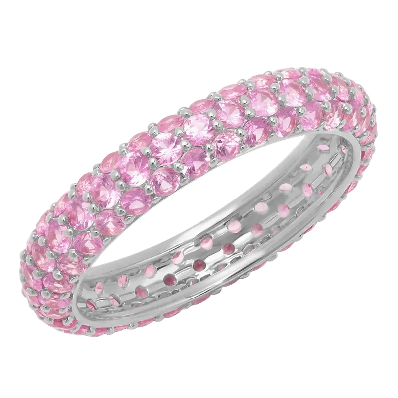Pink Sapphire Domed Ring
