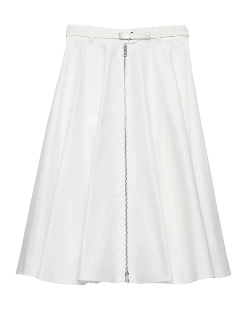 Chino Zip Midi Skirt