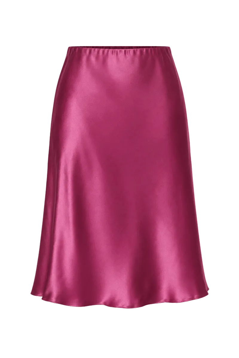 Layla Silk Knee Length Skirt
